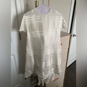 Balenciaga Silk White Dress Size 36